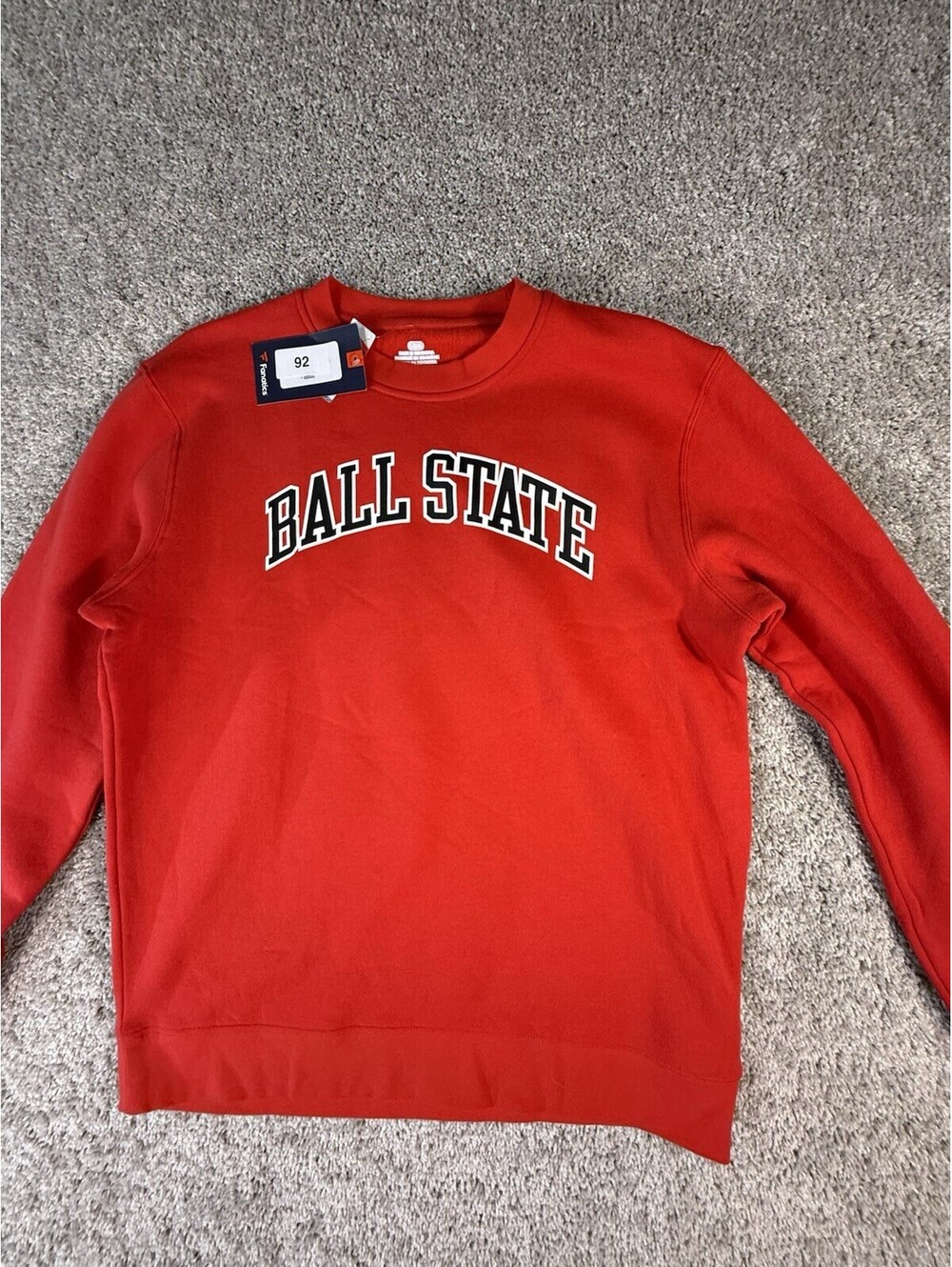 Ball State MV Sport Adult Shirt Pullover Red Sweatshirt SIze Large Mens